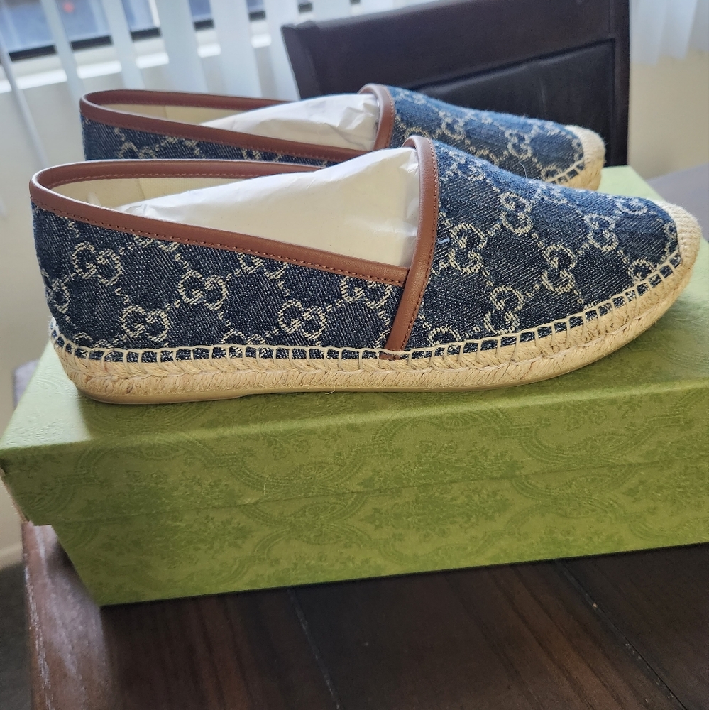 Authentic Gucci Women's Jacquard Espadrilles *Like New!***